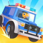 Dinosaur Police Car – for Kids